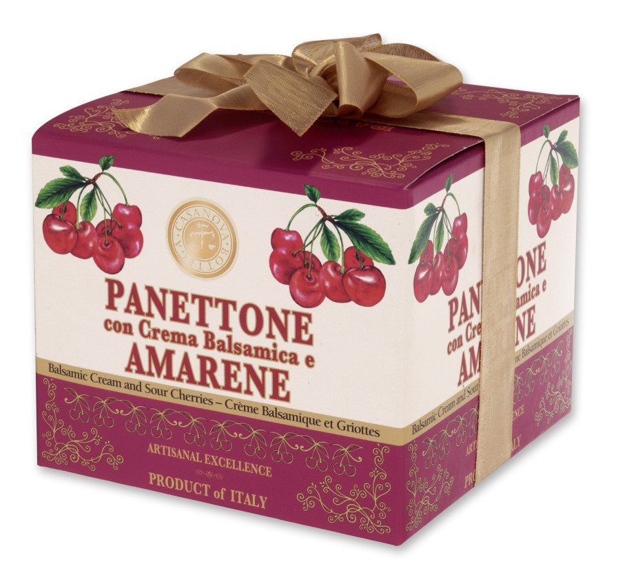 Panettone with Balsamic Glaze & SOUR CHERRIES 750g - 1