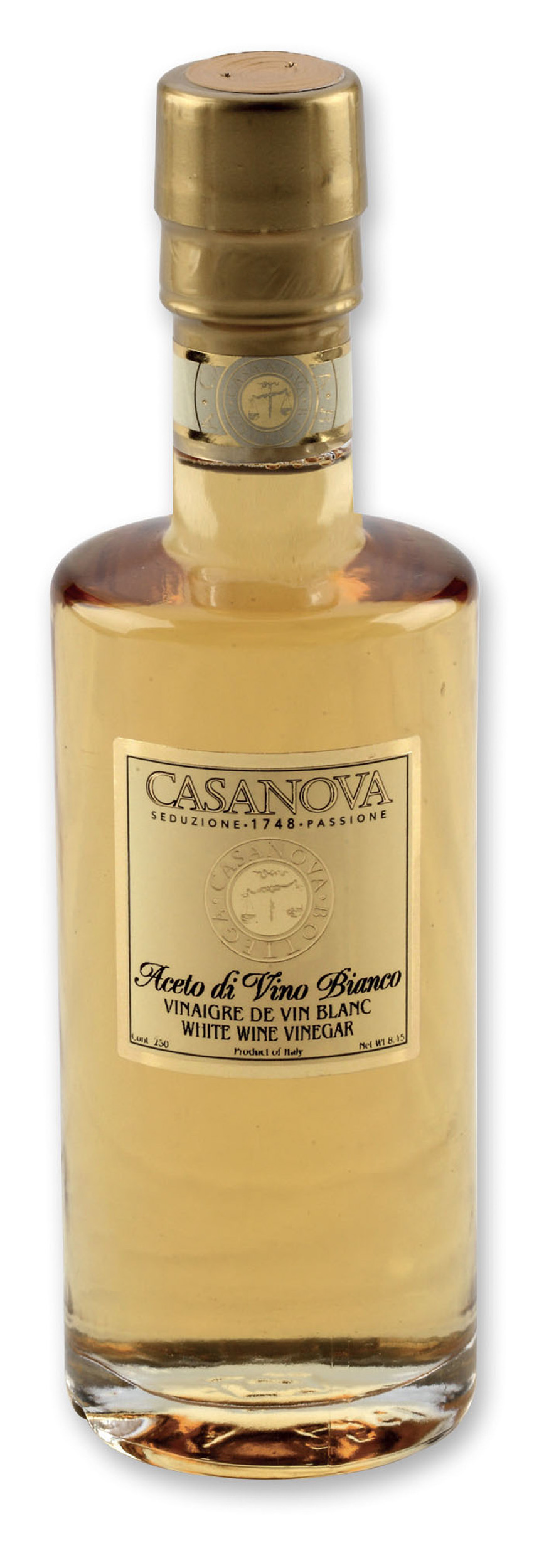 White Wine Vinegar 250 ml Casanova, bottle.