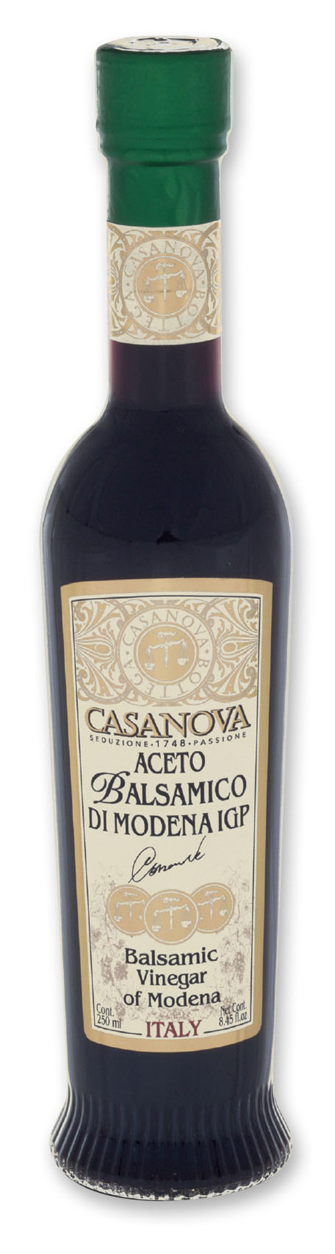 Anfora Romana Aceto Balsamico di Modena IGP Qualità 6 250 ml Casanova, bottiglia.