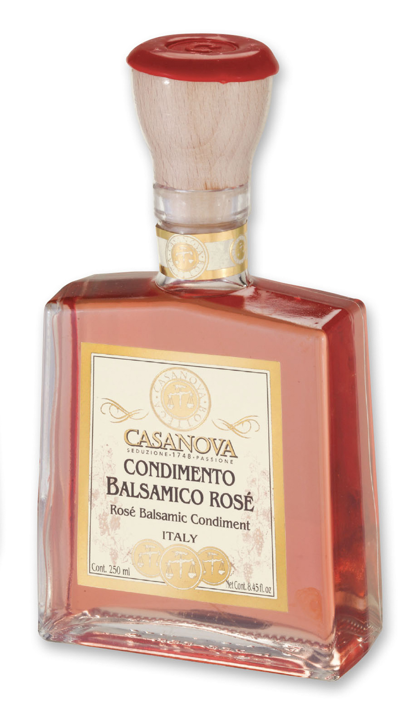 Bella Ramona Condimento Balsamico Rosé 250 ml Casanova, bottiglia.