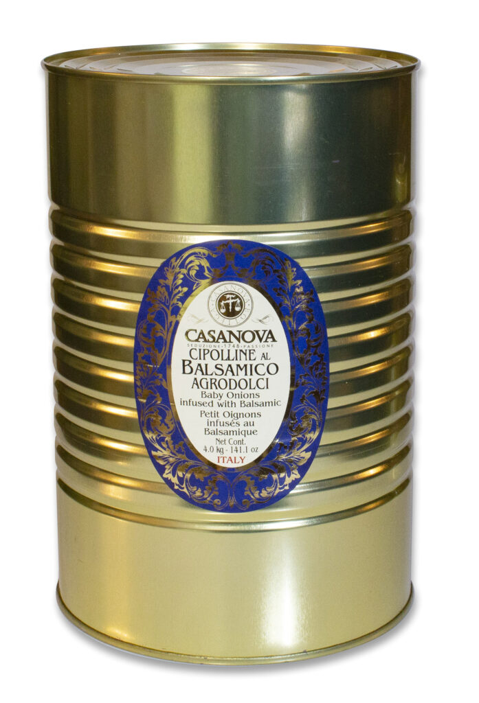 Baby Onions Infused with Balsamic 4 kg Casanova, tin.