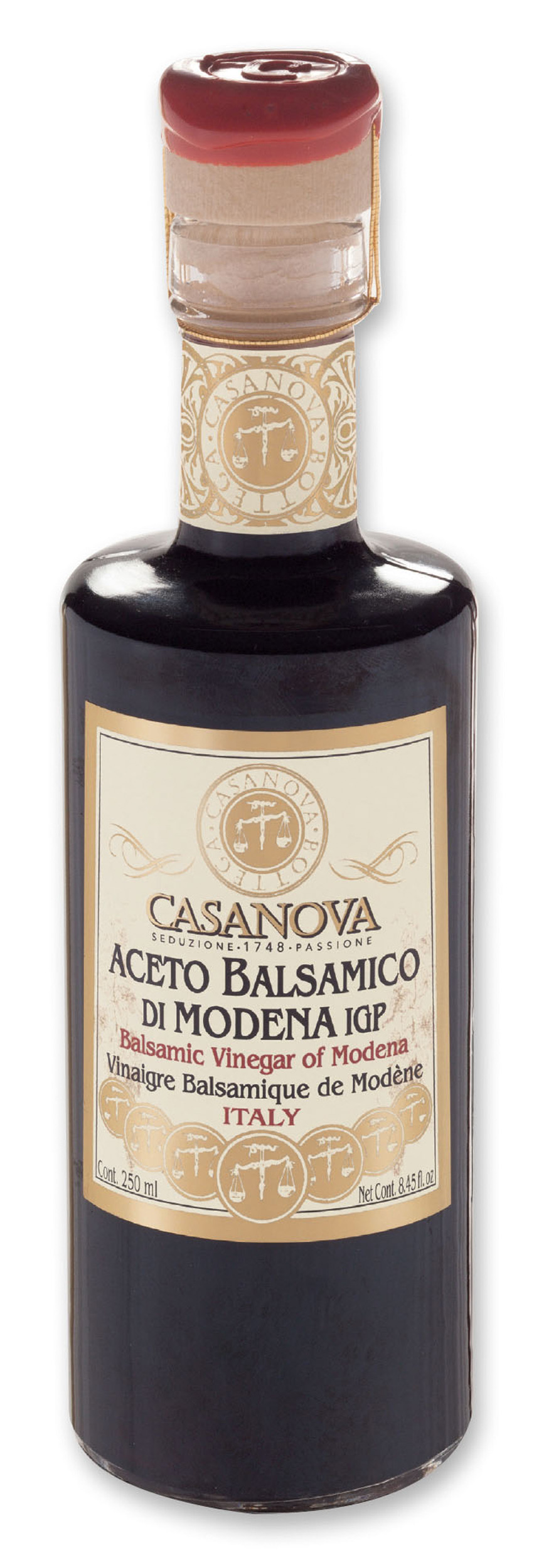 Classic Aceto Balsamico di Modena IGP Qualità 15 250 ml Casanova, bottiglia.