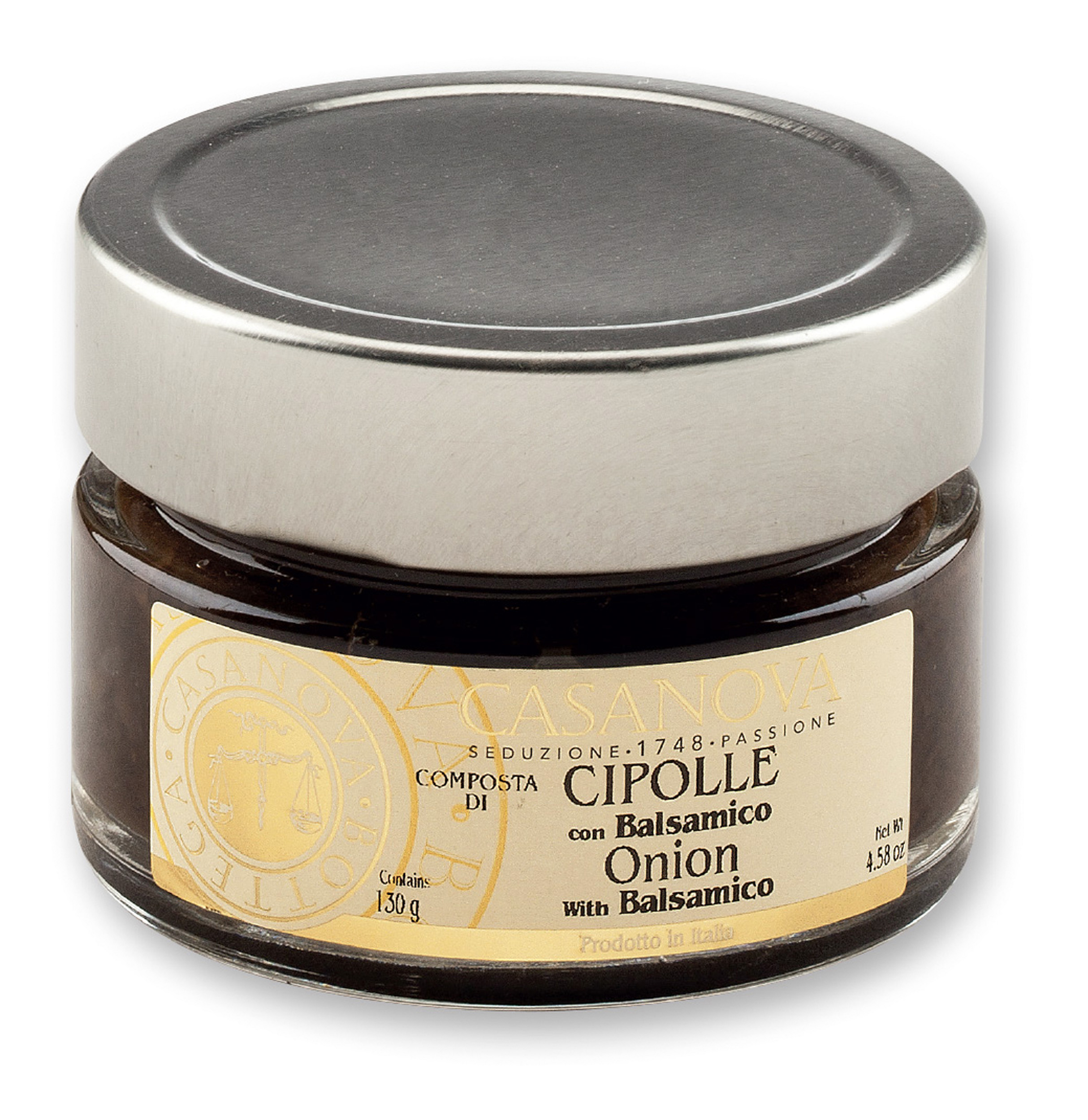 Onion Compote with Balsamic 130 g Casanova, glass jar.