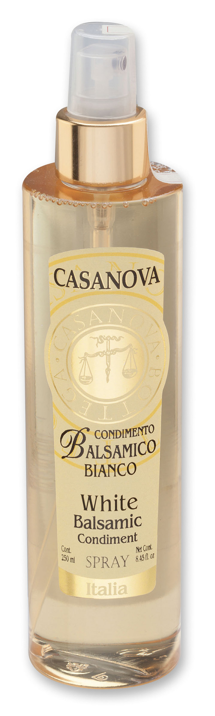 Condimento Balsamico Bianco Spray 250 ml Casanova, bottiglia spray.