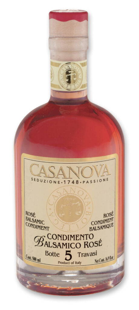 Condiment Balsamique Rosé 500 ml Casanova, bouteille.