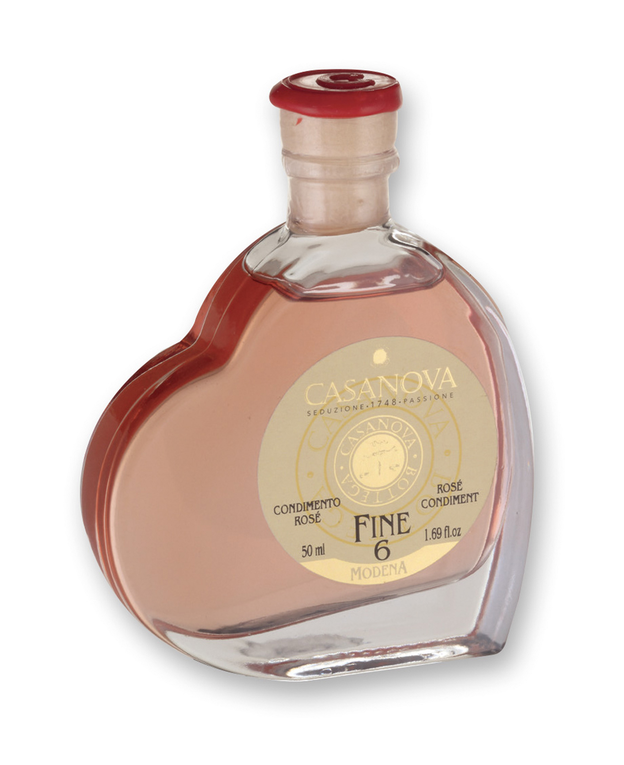 Condimento Balsamico Rosé Qualità 6 50 ml Casanova, bottiglia.
