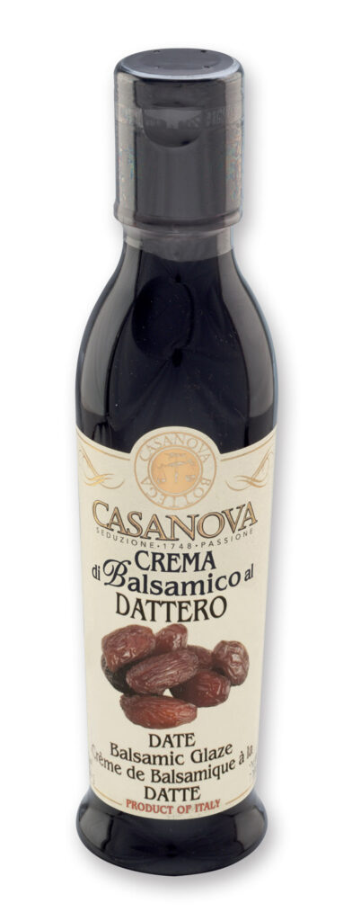 Crème de Balsamique à la Datte 220 ml Casanova, bouteille.