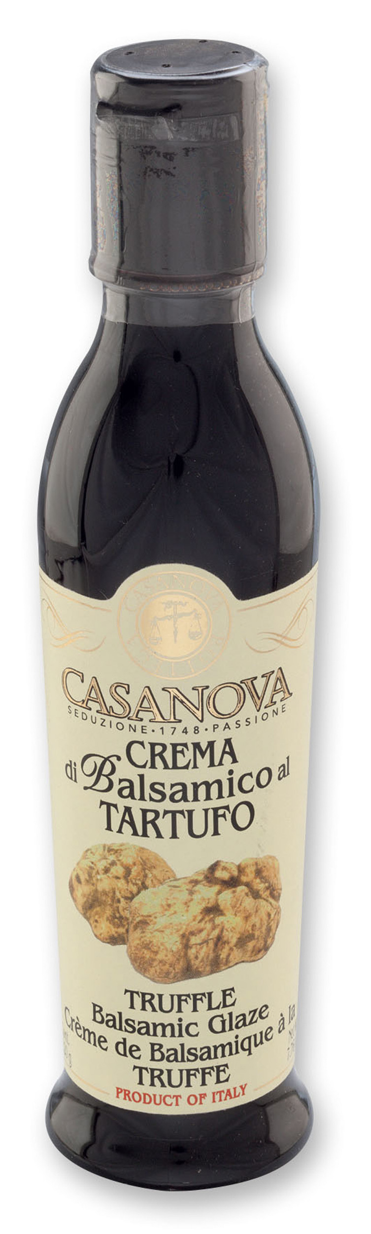 Crema di Balsamico al Tartufo 220 ml Casanova, bottiglia.