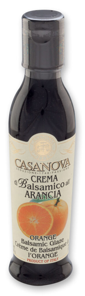 Orange Balsamic Glaze 220 ml Casanova, bottle.