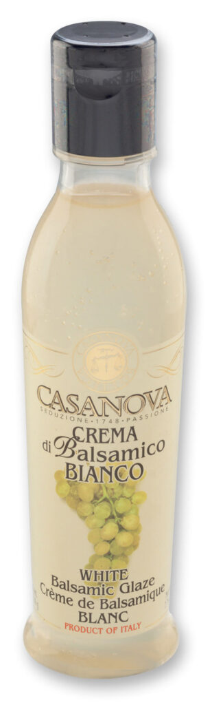 Crema di Balsamico Bianco 220 ml Casanova, bottiglia.