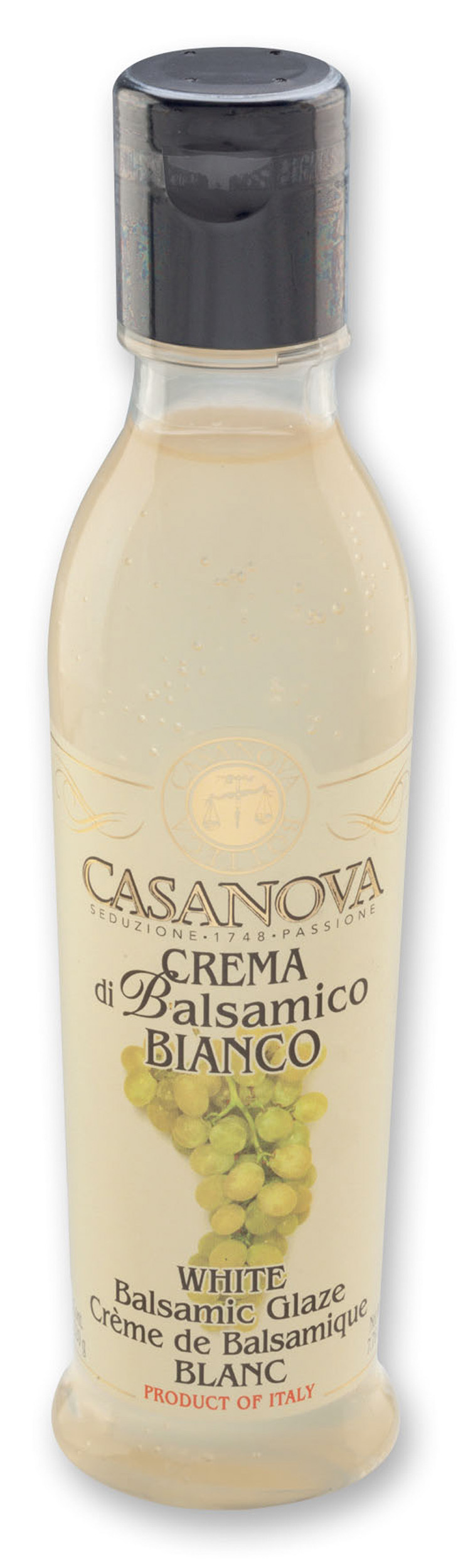 Crema di Balsamico Bianco 220 ml Casanova, bottiglia.