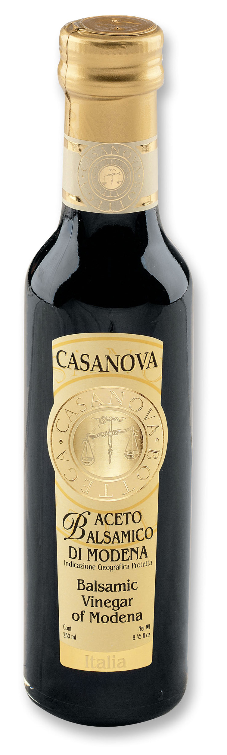 Gastronomy Aceto Balsamico di Modena IGP 250 ml Casanova, bottiglia.