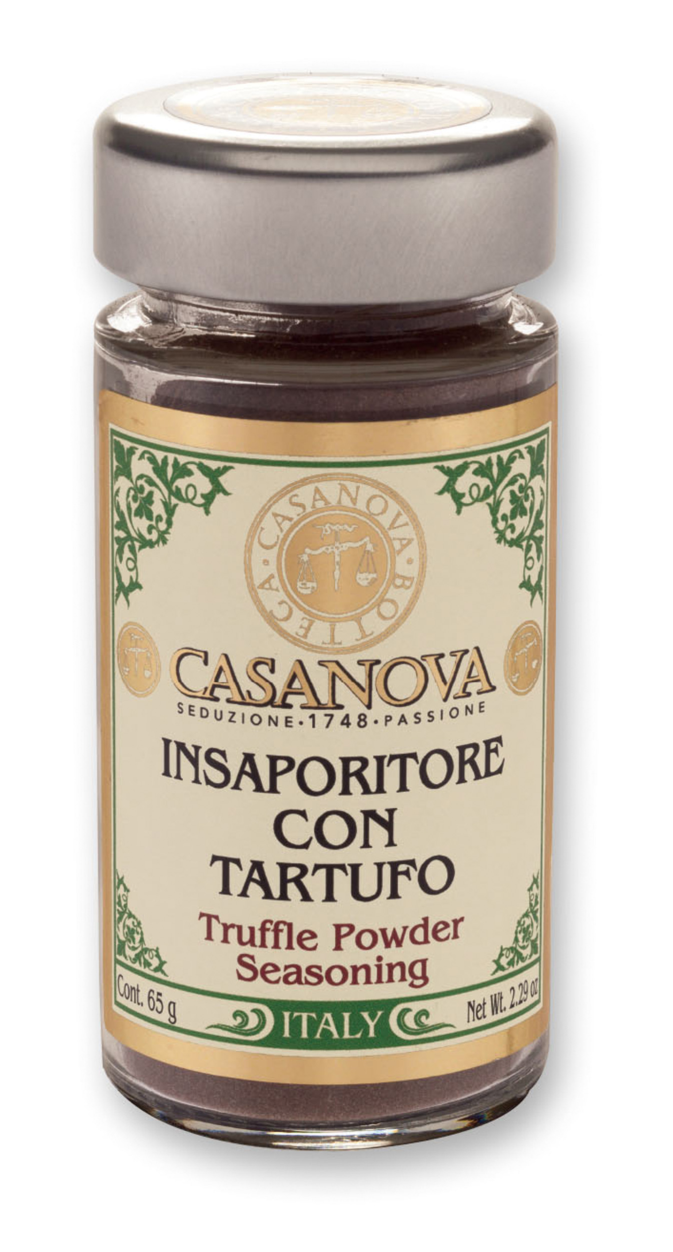 Insaporitore con Tartufo 65 g Casanova, vasetto in vetro.