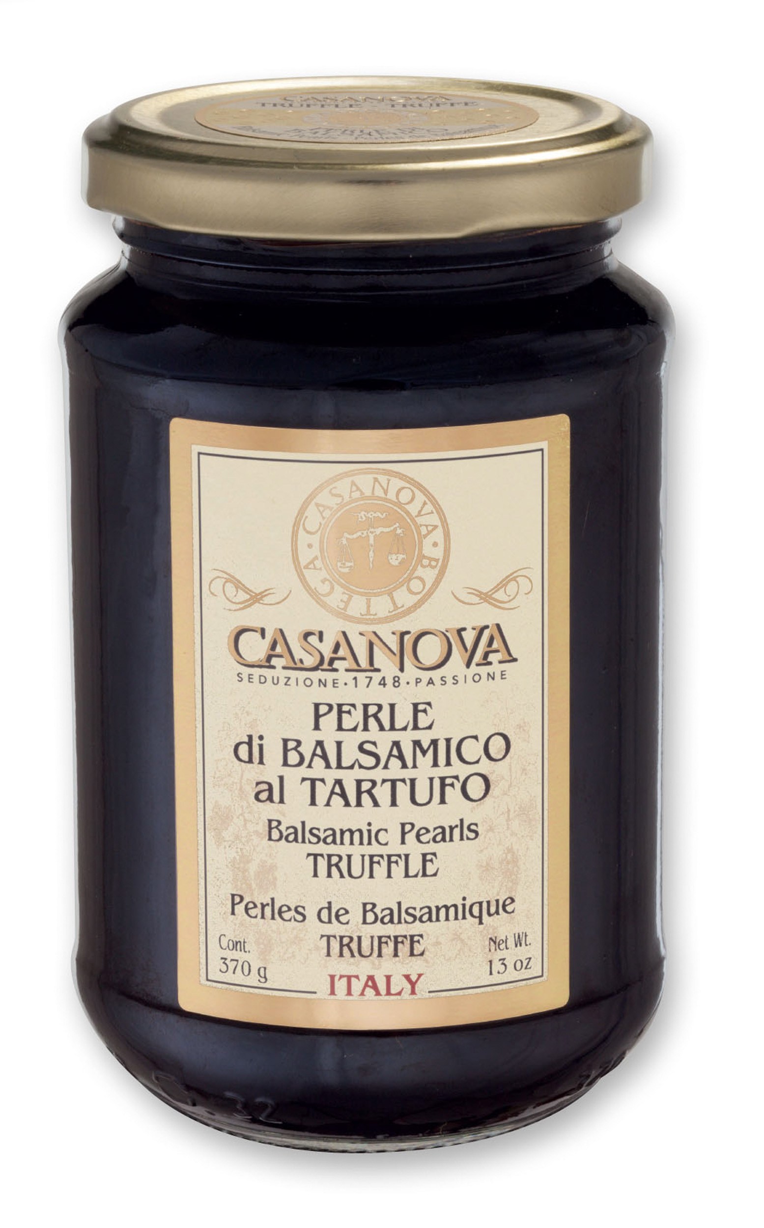 Perle di Balsamico - Tartufo 370 g Casanova, vasetto in vetro.