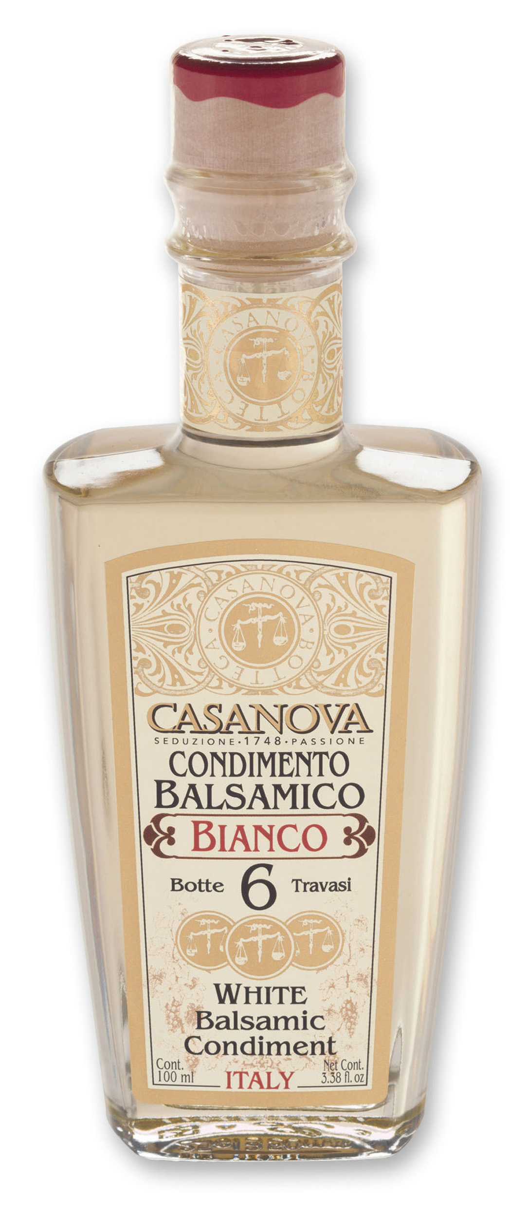Regina Condimento Balsamico Bianco Qualità 6 250 ml Casanova, bottiglia.