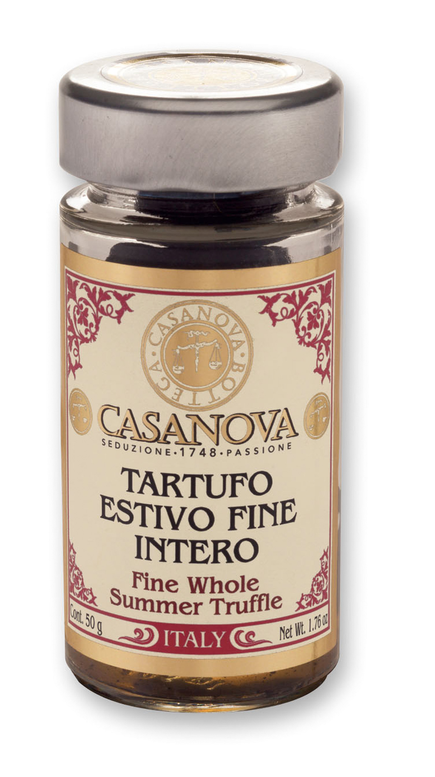 Tartufo Estivo Fine Intero 50 g Casanova, vasetto in vetro.