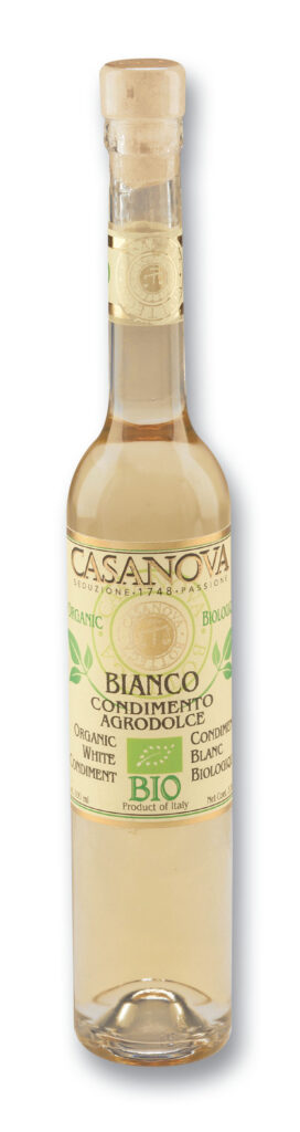 Condimento Bianco Agrodolce Bio 100 ml Casanova, bottiglia.