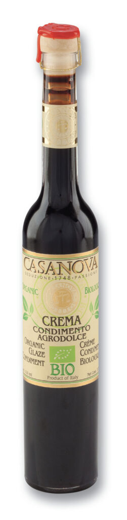 Crema Condimento Agrodolce Bio 100 ml Casanova, bottiglia.