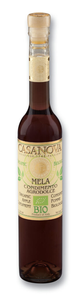 Mela Condimento Agrodolce Bio 100 ml Casanova, bottiglia.